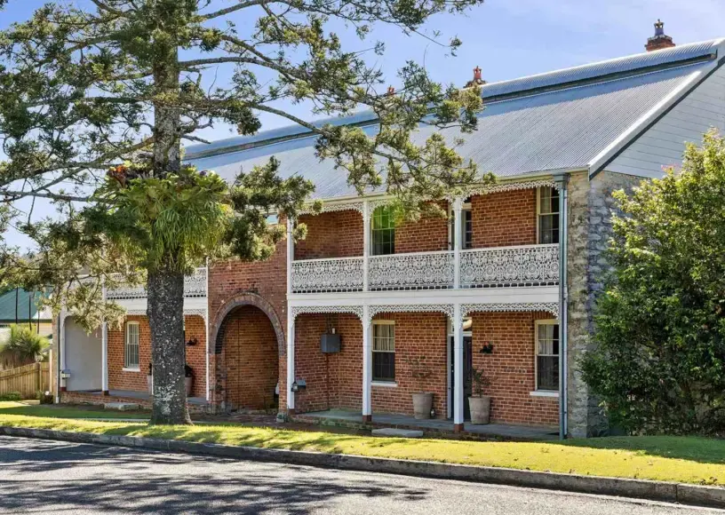 Former Old Clarence Brewery with brick arches in Maclean, New South Wales